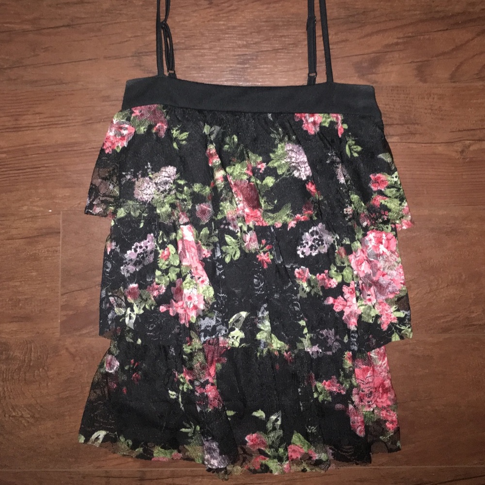 Rose/Floral Printed Top